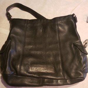 Black Leather Fossil Shoulder Bag